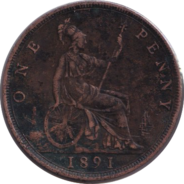 1891 PENNY ( FINE )
