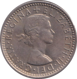 1958 SIXPENCE ( UNC )