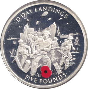 2004 SILVER FIVE POUND GILBRALTAR