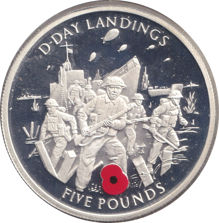 2004 SILVER FIVE POUND GILBRALTAR