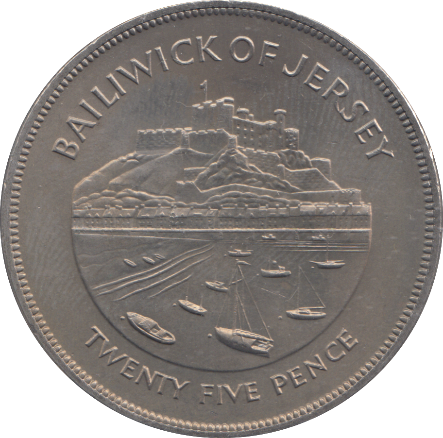 1977 25 PENCE BALIWICK OF JERSEY