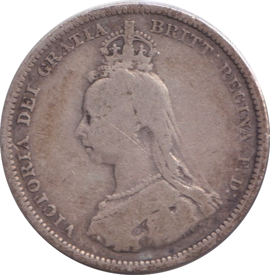1887 SHILLING ( FINE )