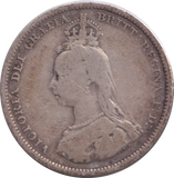 1887 SHILLING ( FINE )