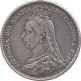 1887 SIXPENCE (  GF )