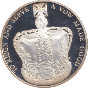 2013 SILVER PROOF £5 60TH CORONATION ANNIVERSARY