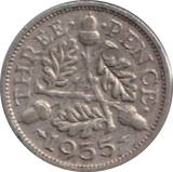 1935 THREEPENCE ( GF )