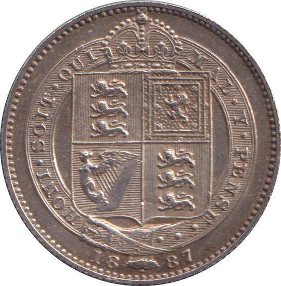 1887 SIXPENCE ( AUNC ) (Copy)