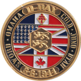 2001 75TH ANNIVERSARY D-DAY NORMANDY MEDALLION