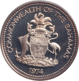 1974 SILVER 50 CENTS BAHAMAS