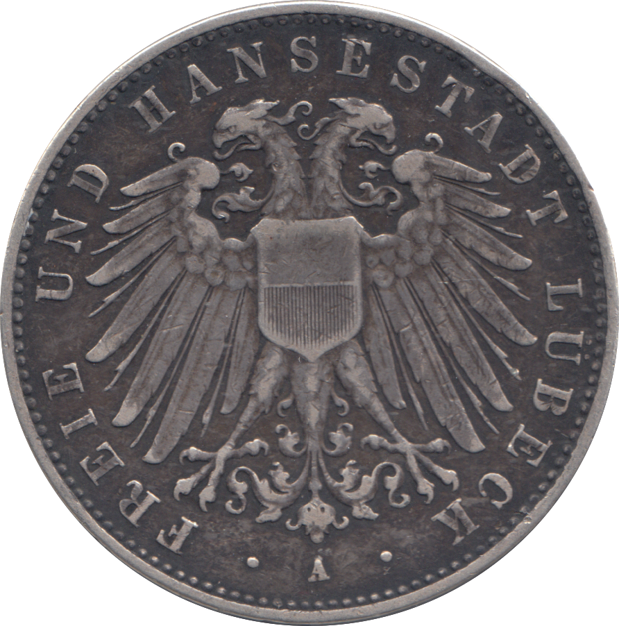 1908 SILVER 5 MARK GERMANY