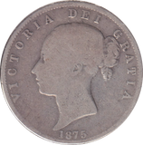1875 HALFCROWN ( NF )