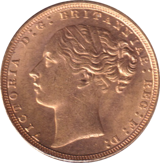 1871 GOLD SOVEREIGN ( UNC )