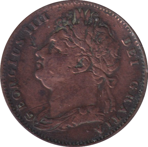 1822 FARTHING ( FINE )
