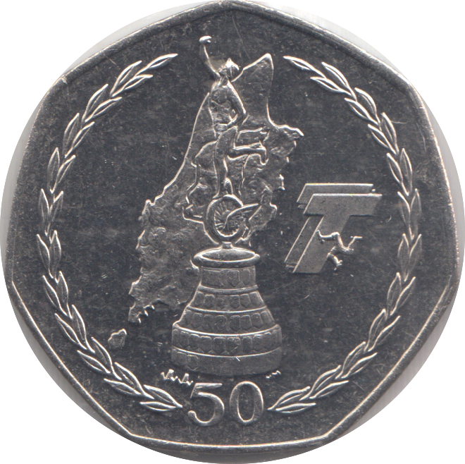 2007 FIFTY PENCE ISLE OF MAN TOURIST TROPHY