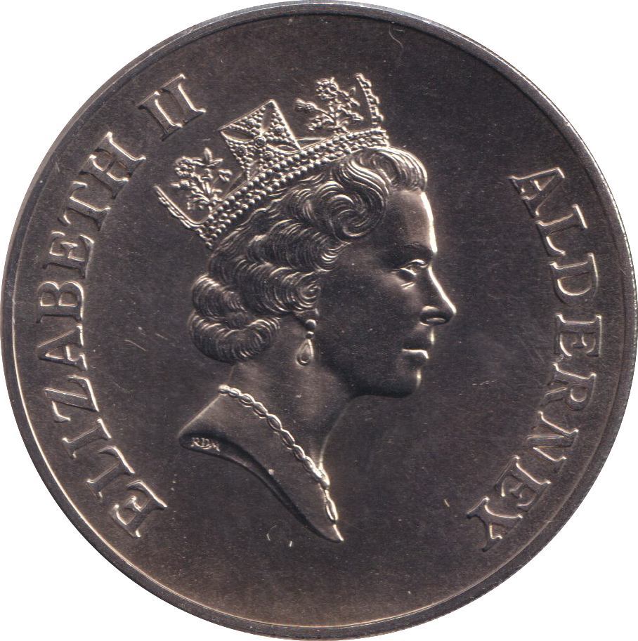 1997 ELIZABETH AND PHILIP TWO POUNDS ALDERNEY