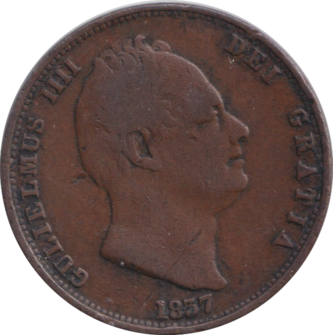 1837 HALFPENNY ( FINE )