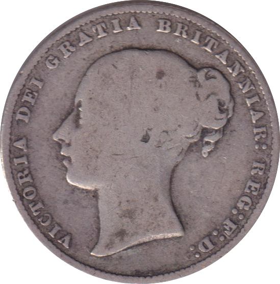 1867 SHILLING DIE NO.1 ( FINE )
