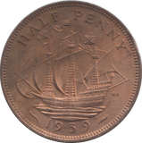 1939 HALF PENNY ( UNC )