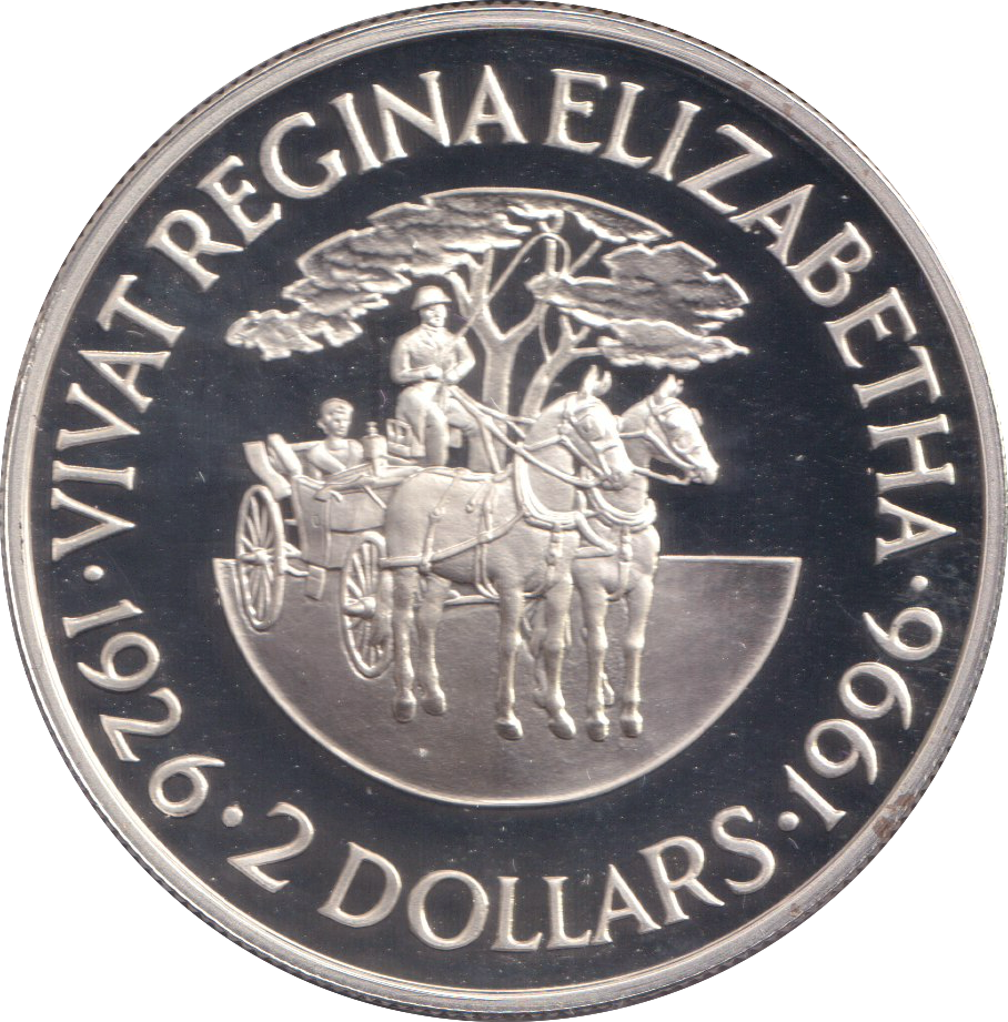 1996 SILVER PROOF TWO DOLLAR BERMUDA
