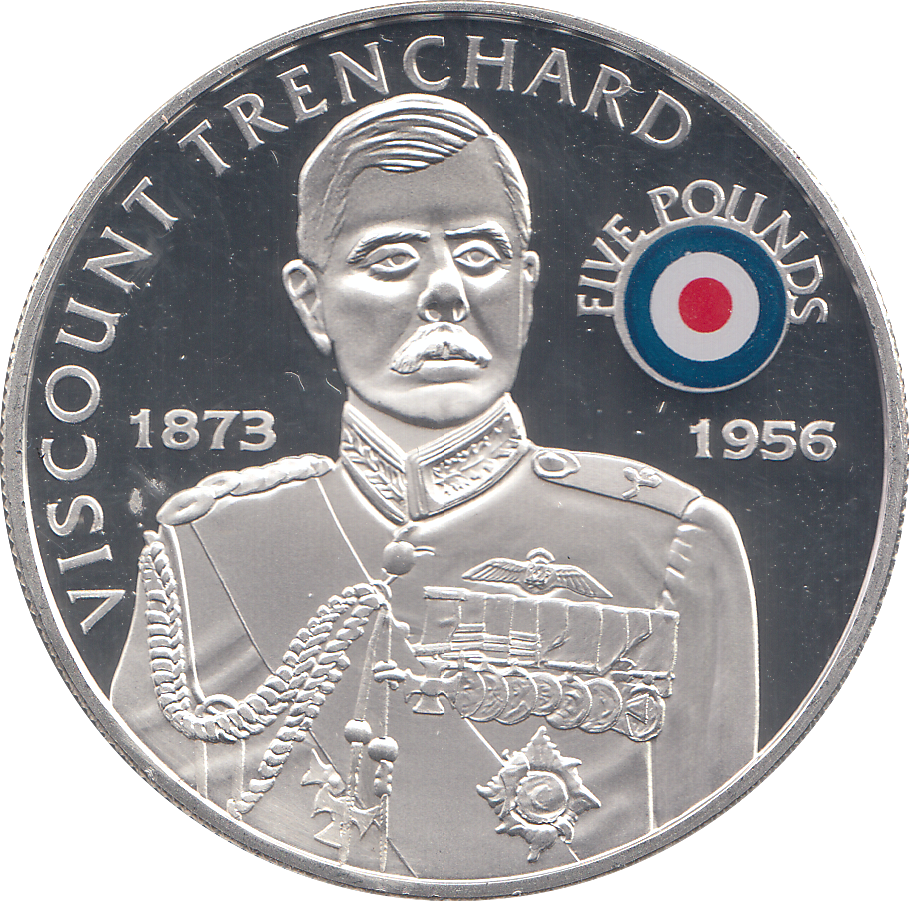 2008 SILVER PROOF £5 VISCOUNT TRENCHARD
