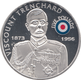 2008 SILVER PROOF £5 VISCOUNT TRENCHARD