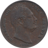 1834 FARTHING ( GVF )