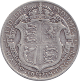 1918 HALFCROWN ( FINE )