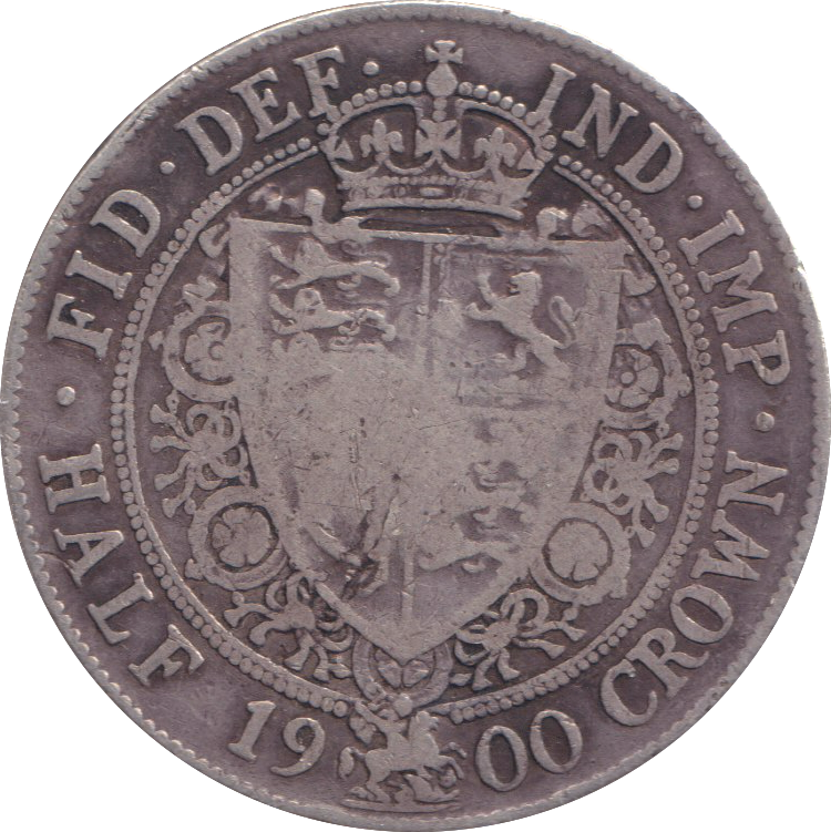 1900 HALFCROWN ( FINE )