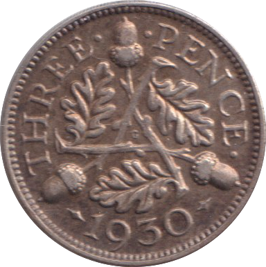 1930 THREEPENCE ( VF )