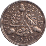 1930 THREEPENCE ( VF )