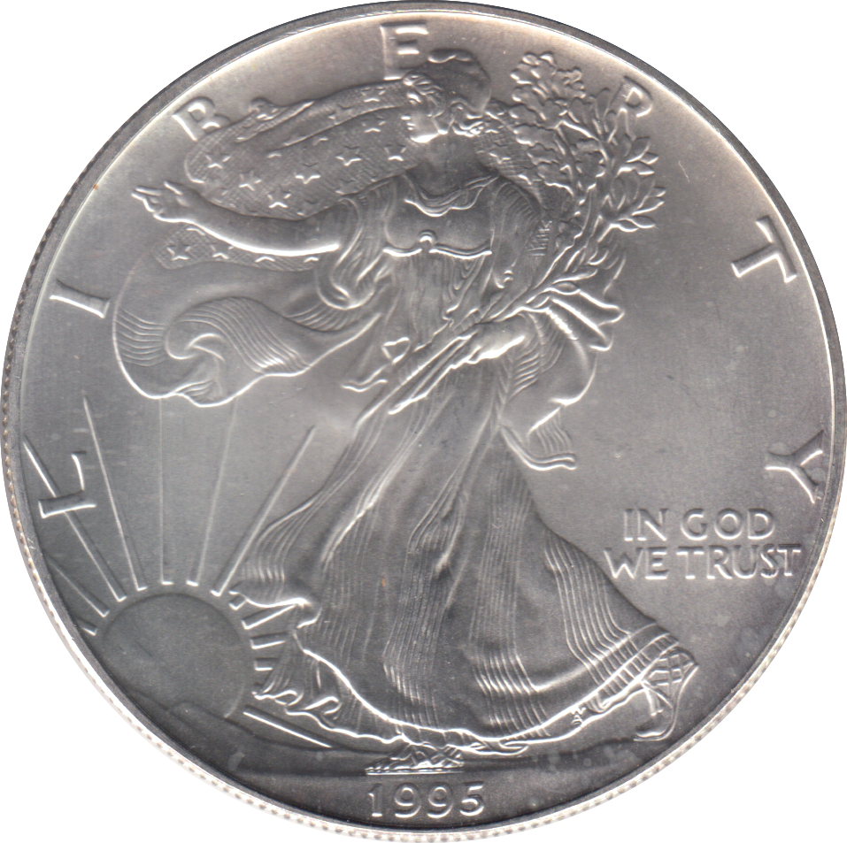 1995 1OZ SILVER LIBERTY DOLLAR USA
