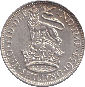 1934 SHILLING ( AUNC ) ENGLISH