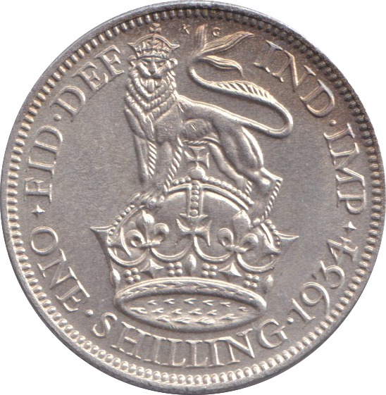 1934 SHILLING ( AUNC ) ENGLISH