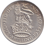 1934 SHILLING ( AUNC ) ENGLISH