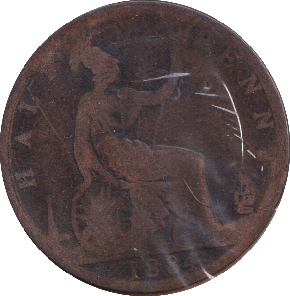 1884 HALFPENNY ( NF )