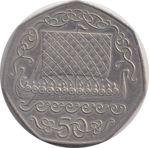 1980 50 PENCE ISLE OF MAN (10,000 MINTAGE ONLY)