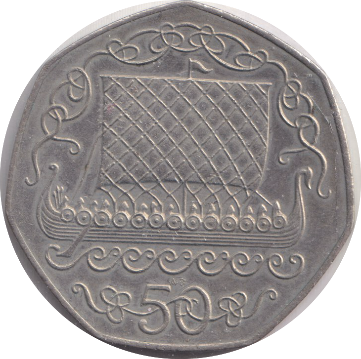 1980 50 PENCE ISLE OF MAN (10,000 MINTAGE ONLY)