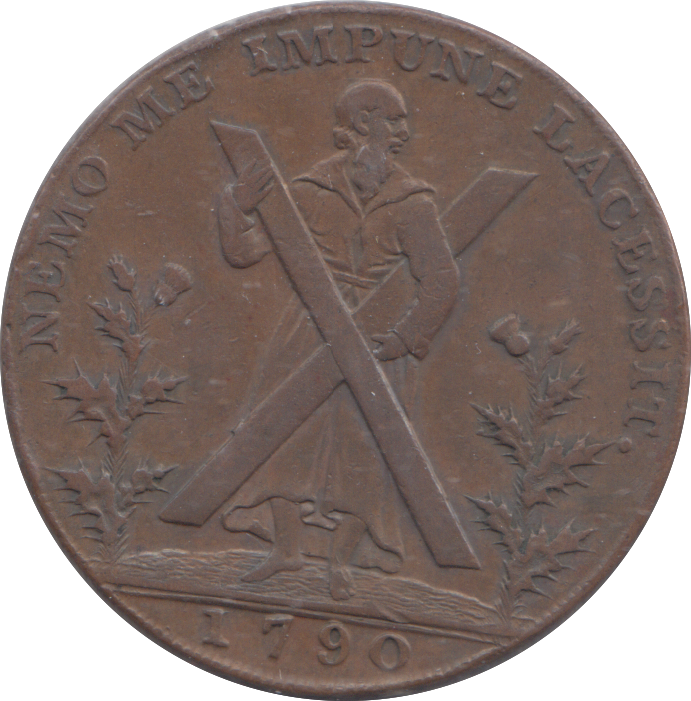1790 EDINBURGH HALFPENNY TOKEN