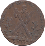 1790 EDINBURGH HALFPENNY TOKEN