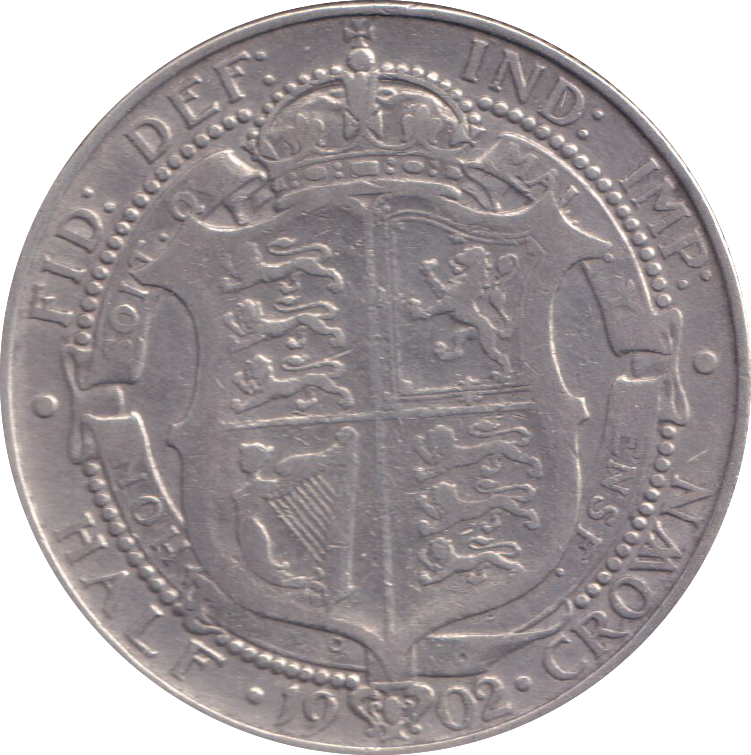 1902 HALFCROWN ( FINE )