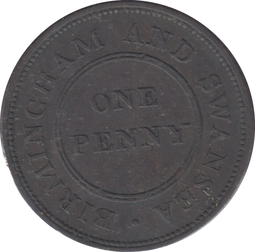 1811 BIRMINGHAM AND SWANSEA PENNY TOKEN