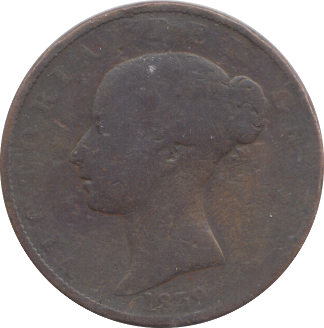 1839 HALF PENNY ISLE OF MAN