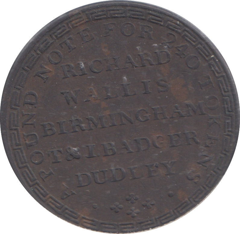 1811 DUDLEY AND BIRMINGHAM HALFPENNY TOKEN