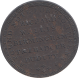 1811 DUDLEY AND BIRMINGHAM HALFPENNY TOKEN