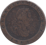 1813 HALF PENNY ISLE OF MAN