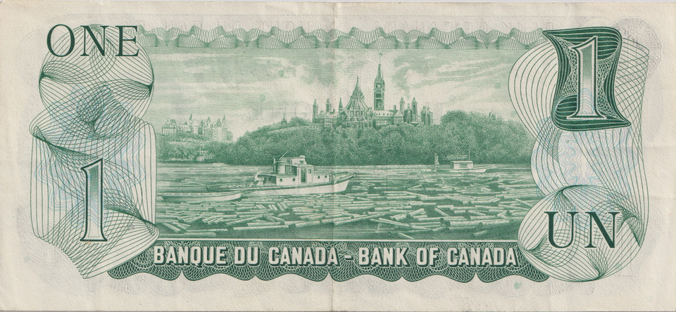 1973 ONE DOLLAR CANADA BANKNOTE REF-1778