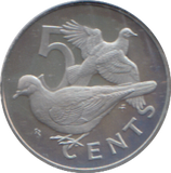 1973 PROOF 5 CENTS BRITISH VIRGIN ISLANDS