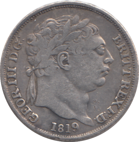 1819 SIXPENCE ( GF )