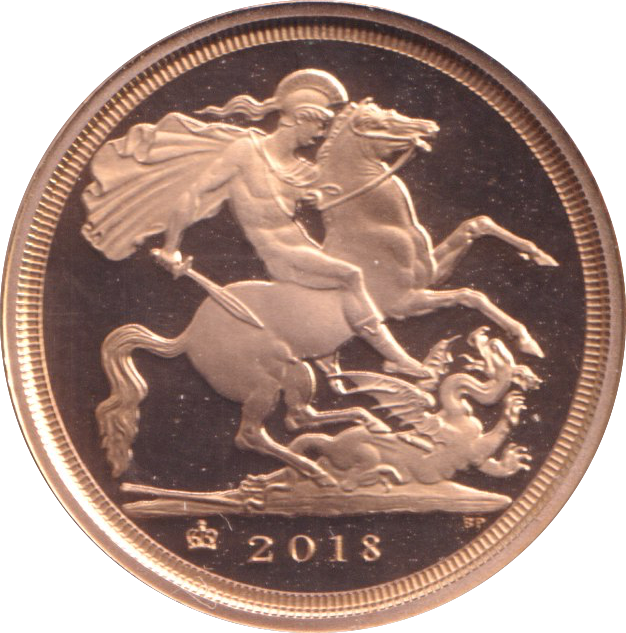 2018 GOLD QUARTER SOVEREIGN ( PROOF )