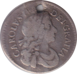 1683 MAUNDY ONE PENNNY ( FINE ) HOLED